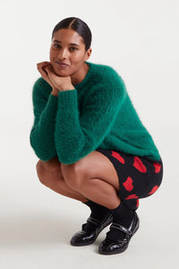 Compania Fantastica Green Textured Jumper