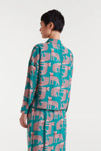 Load image into Gallery viewer, Compania Fantastica Leopard Print Crepe Shirt
