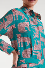 Load image into Gallery viewer, Compania Fantastica Leopard Print Crepe Shirt
