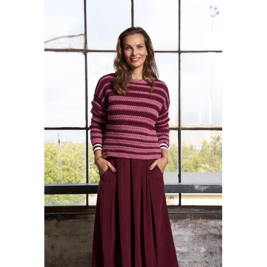 Marta Du Chateau Corduroy Skirt Bordeaux