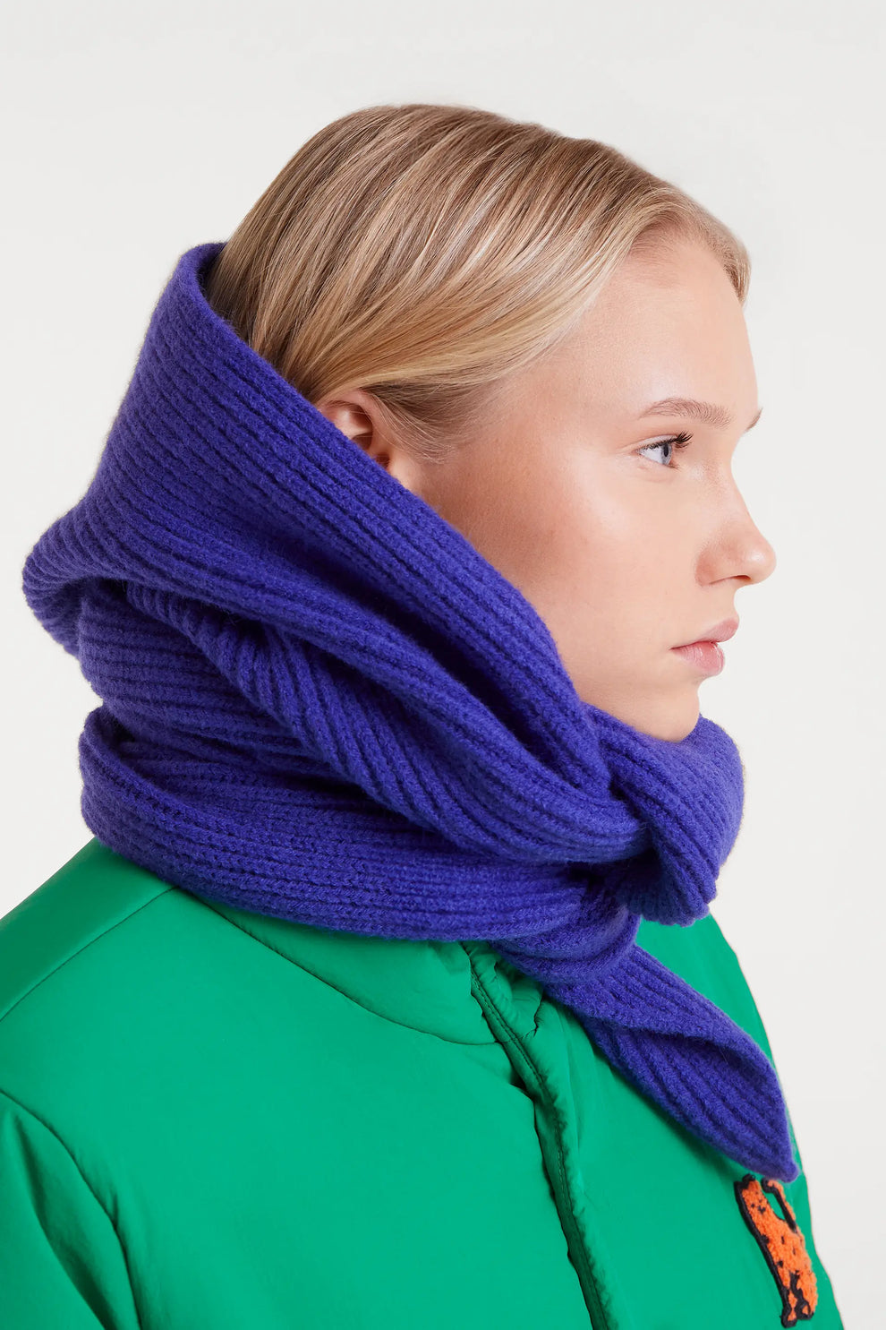 Blue Compania Fantastica Hood With Scarf