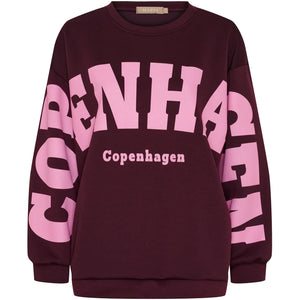 Marta Du Chateau Hibiscus Sweater Bordeaux