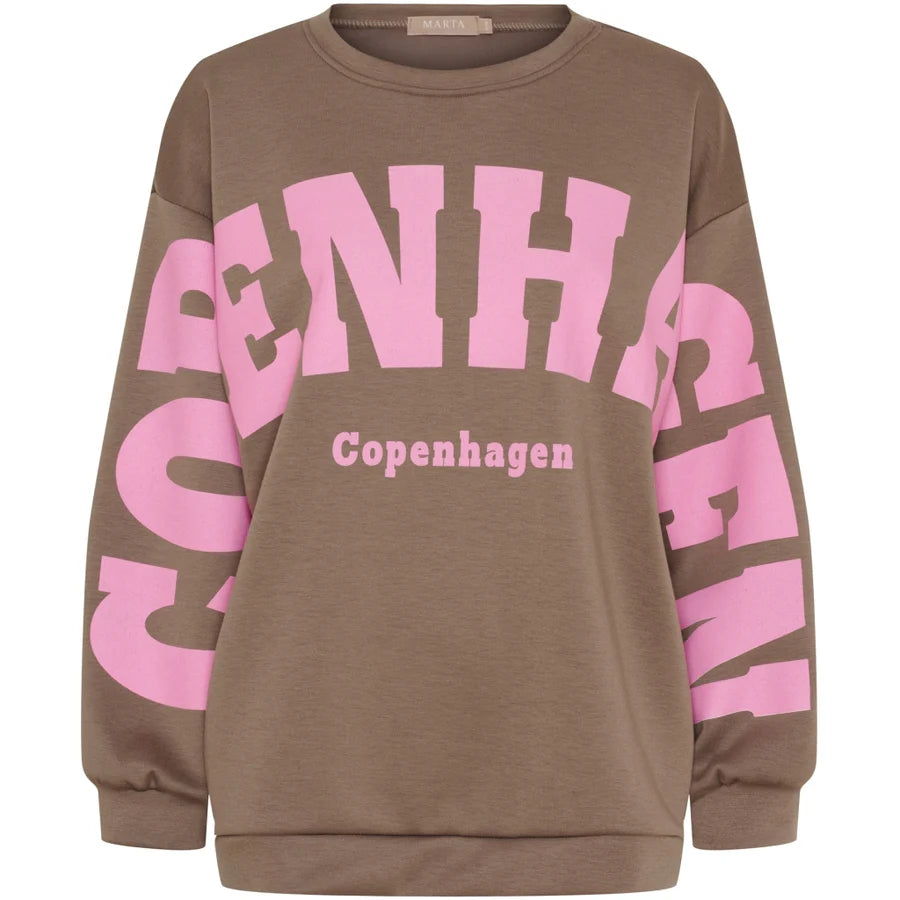 Marta Du Chateau Hibiscus Sweater Fango