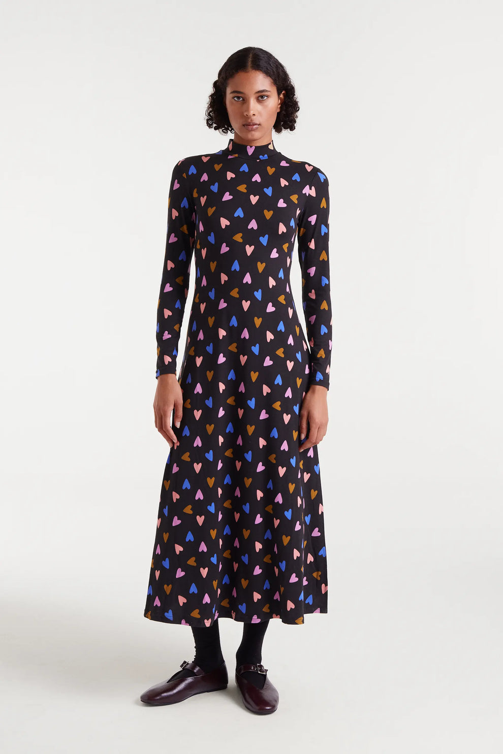 Compania Fantastica Potpourri Print Midi Dress