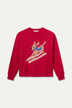 Load image into Gallery viewer, Compania Fantastica Red Dog Print Jacquard Jumper
