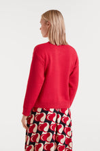 Load image into Gallery viewer, Compania Fantastica Red Dog Print Jacquard Jumper
