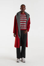 Load image into Gallery viewer, Compania Fantastica Grey And Red Striped Knit Jumper
