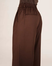 Load image into Gallery viewer, Grace And Mila Tailored Tatum Trousers Chocolate
