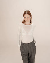 Load image into Gallery viewer, Grace And Mila Toni Sheer Top White
