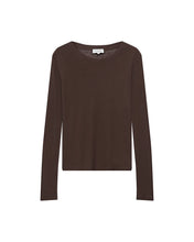 Load image into Gallery viewer, Grace And Mila Toni Sheer Top Chocolate
