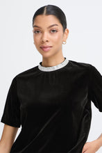 Load image into Gallery viewer, Byoung Byperlina Velvet Black Top
