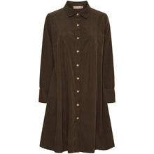 Load image into Gallery viewer, Marta Du Chateau Gunvor Corduroy Dress Chocolate
