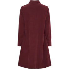 Load image into Gallery viewer, Marta Du Chateau Corduroy Tunic Dress Bordeaux
