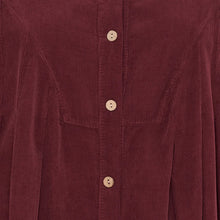Load image into Gallery viewer, Marta Du Chateau Corduroy Tunic Dress Bordeaux
