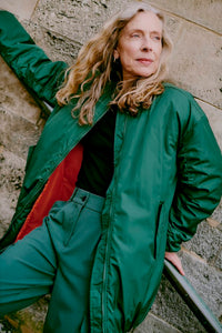 Byoung Bycamini Bomber Coat Cilantro