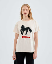 Load image into Gallery viewer, Cotton T-Shirt With Horse Print
