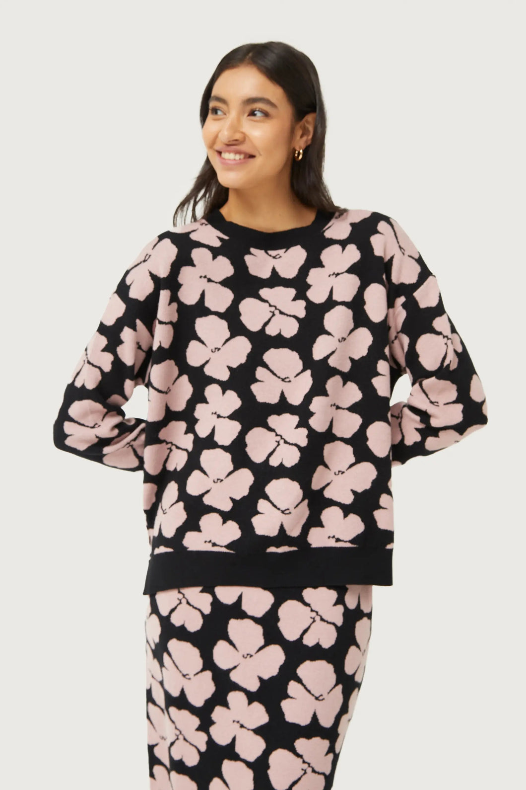 Jacinto Floral Knit Jacquard Jumper