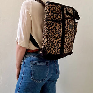 Leopard Print Backpack