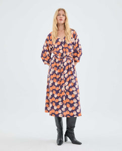 Flowers Print Midi Dress