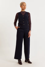 Load image into Gallery viewer, Tilde Sustainable Wide Leg Trousers Navy
