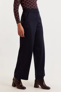 Tilde Sustainable Wide Leg Trousers Navy