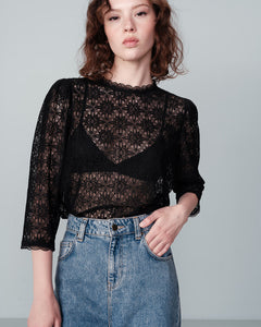 Navi Lace Top Black