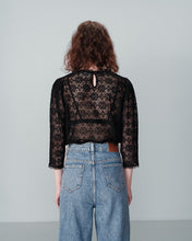 Load image into Gallery viewer, Navi Lace Top Black
