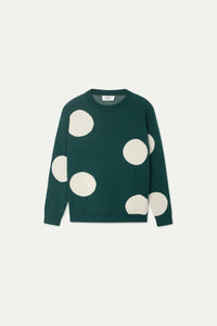 Big Dots Jumper Green