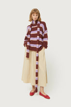 Load image into Gallery viewer, Striped Knitted Jumper Brown And Lilac
