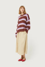 Load image into Gallery viewer, Striped Knitted Jumper Brown And Lilac
