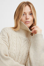 Load image into Gallery viewer, Byoung Bynello Cable Knit Jumper Birch Melange

