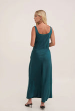 Load image into Gallery viewer, Fika Gabriella Satin Dress Teal
