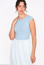 Load image into Gallery viewer, 24 Colours Blue Stripe Dress
