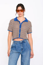 Load image into Gallery viewer, 24 Colours Crochet Stripe Top
