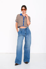 Load image into Gallery viewer, 24 Colours Crochet Stripe Top
