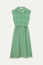 Load image into Gallery viewer, Compania Fantastica Green Stripe Midi Dress
