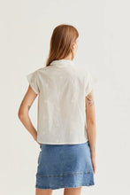 Load image into Gallery viewer, Compania Fantastica Embroidery Detail White Cotton Shirt
