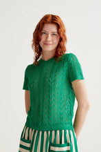 Load image into Gallery viewer, Compania Fantastica Green Knit Top
