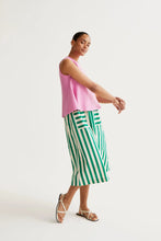 Load image into Gallery viewer, Compania Fantastica Green Midi Skirt
