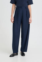 Load image into Gallery viewer, Ichi Iherina Trousers Dark Navy
