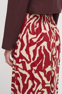 Byoung Byjosa Skirt Pomegranate