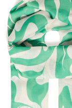 Load image into Gallery viewer, Byoung Wallam Swirls Scarf Leprechaun Green
