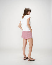 Load image into Gallery viewer, Grace And Mila Waylen Gingham Cotton Shorts Rouge
