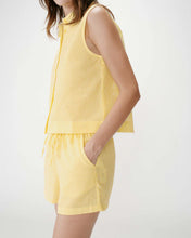 Load image into Gallery viewer, Grace And Mila Waylen Gingham Cotton Shorts Yellow
