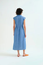 Load image into Gallery viewer, Compania Fantastica Cotton Chambray Midi Dress
