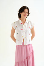 Load image into Gallery viewer, Compania Fantastica Fruit Salad Embroidery Cotton Shirt
