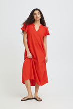 Load image into Gallery viewer, Ichi Ihlifana Dress Fiery Red

