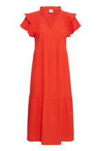 Load image into Gallery viewer, Ichi Ihlifana Dress Fiery Red
