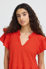 Load image into Gallery viewer, Ichi Ihlifana Dress Fiery Red
