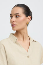 Load image into Gallery viewer, Byoung Byfalakka Cap Sleeve Shirt Natural
